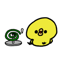 Mosquito coil and chick