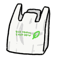 Charged plastic bag