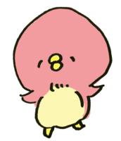 ピンク色のぺんぎん