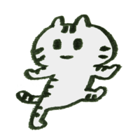 Walking American shorthair cat