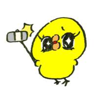 用自拍棒拍摄自己最表情的小鸡