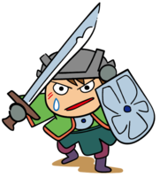戦いに挑む戦士
