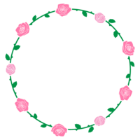 Rose decoration frame