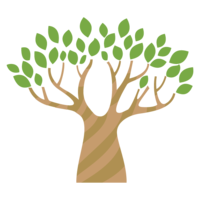 ロゴっぽい木