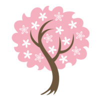 図案桜の木