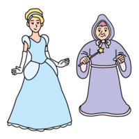 Cinderella and the witch