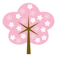 図案桜の木