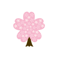 図案桜の木