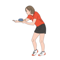 Table tennis (player to serve)