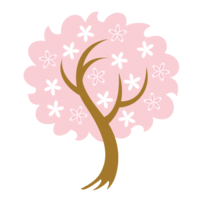 図案桜の木