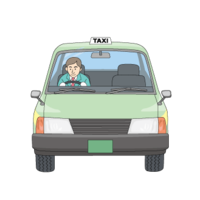 タクシー(正面)