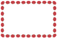 Red rose frame