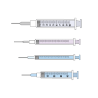 4 syringes