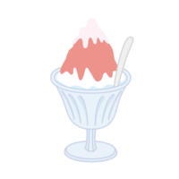 Shaved ice (strawberry milk)