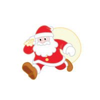 Running Santa Claus