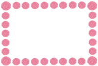 ピンクのカーネーションの枠