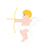Angel holding a bow and arrow
