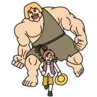 巨人から逃げるジャック