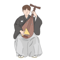 Biwa player