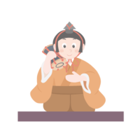 Five musicians (small drum)