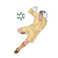 Keeper who blocks the shoot