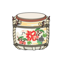 Kagami-biraki barrel sake