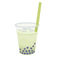 タピオカ抹茶ラテ