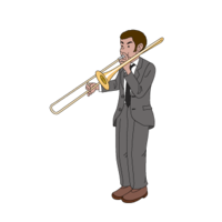 Trombon player