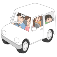 家族でドライブ