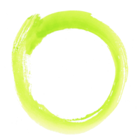 黄緑の輪