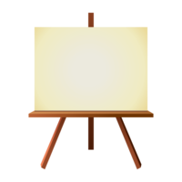 Easel (canvas) material used in art