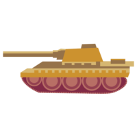 戦車(黄色)素材