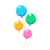 カラフルな風船(ふうせん/バルーン)素材