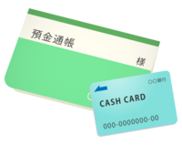 Passbook and cash card