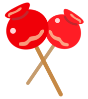 2 candy apples