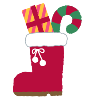 圣诞靴子和礼物