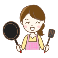 frying pan and housewife