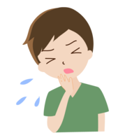 A man coughing or sneezing