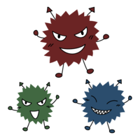 ウイルス菌-ばい菌のキャラクター