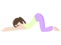 Yoga stretch pose