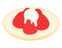 Strawberry and condensed milk