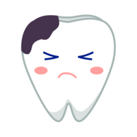 Caries tooth character