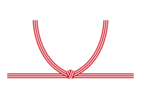 Red and white knot (knot)