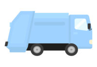 Garbage truck (horizontal angle)