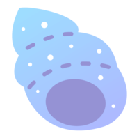 青い巻き貝