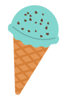 チョコミントのアイスクリーム