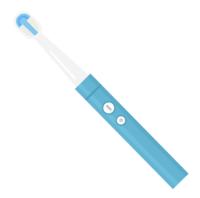 青い電動歯ブラシ