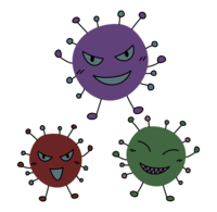 ウイルス菌-ばい菌のキャラクター
