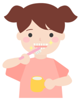 歯を磨いている子ども