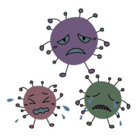 Weak virus fungus-Bacterial fungus character